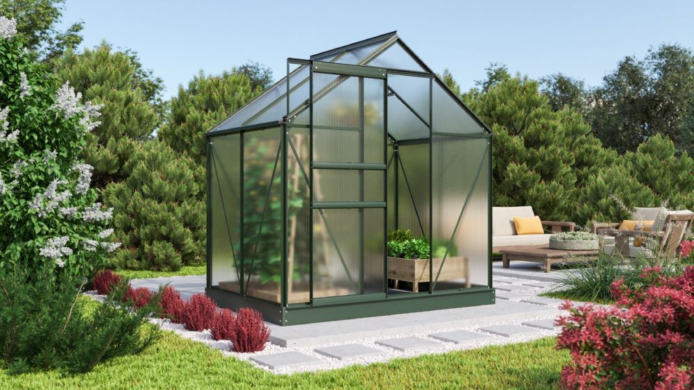 Vitavia Gewächshausbausatz Comet 2500 HKP 4 mm Traufe 1240 mm Produktbild Vitavia Gewächshausbausatz Comet 2500 HKP 4 mm Traufe 1240 mm