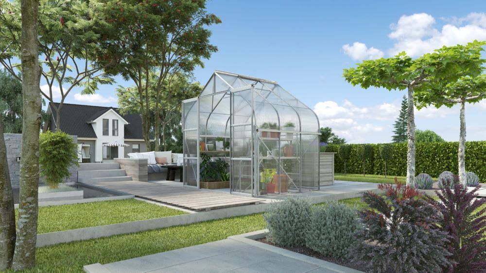 Vitavia Gewächshausbausatz Diana 6700 ESG 3 mm 2635 x 2580 mm Produktbild Vitavia Gewächshausbausatz Diana 6700 ESG 3 mm 2635 x 2580 mm