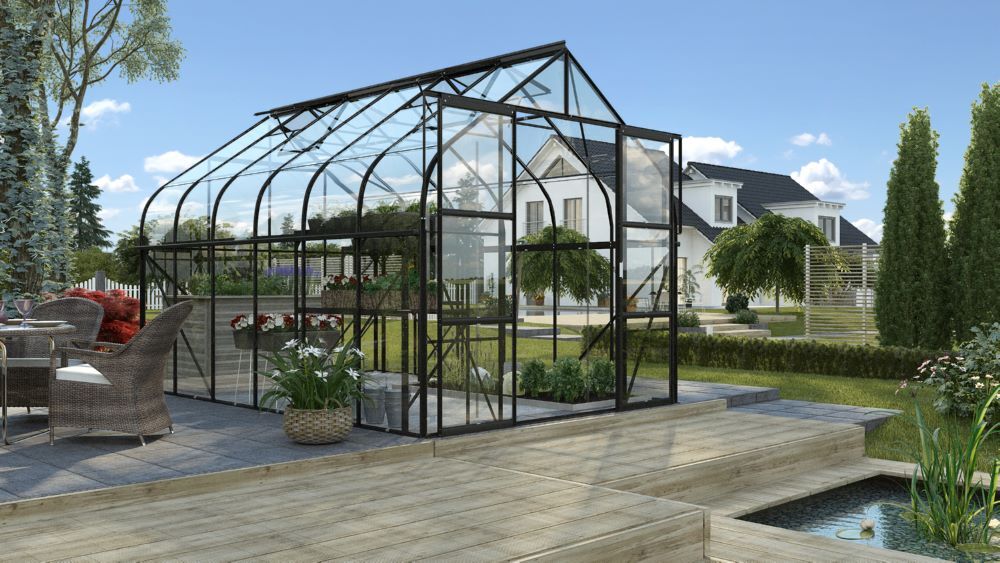 Vitavia Gewächshausbausatz Diana 9900 ESG 3830 x 2635 mm Produktbild Vitavia Gewächshausbausatz Diana 9900 ESG 3830 x 2635 mm