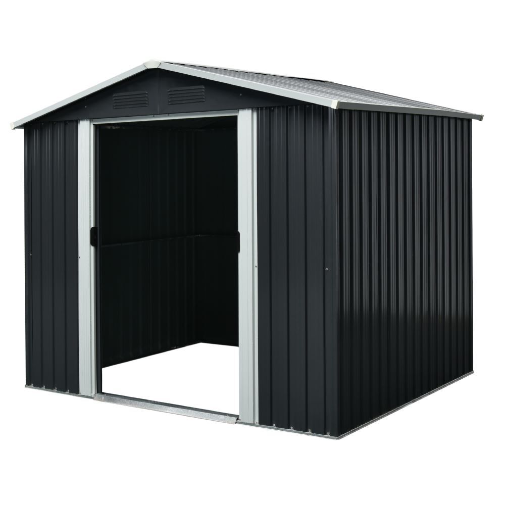 Pergart Gerätehaus Düsseldorf II 86 schiefer 1740 x 820 mm Produktbild Pergart Gerätehaus Düsseldorf II 86 schiefer 1740 x 820 mm bild 4