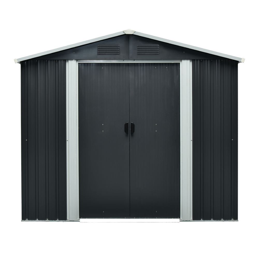 Pergart Gerätehaus Düsseldorf II 86 schiefer 1740 x 820 mm Produktbild Pergart Gerätehaus Düsseldorf II 86 schiefer 1740 x 820 mm