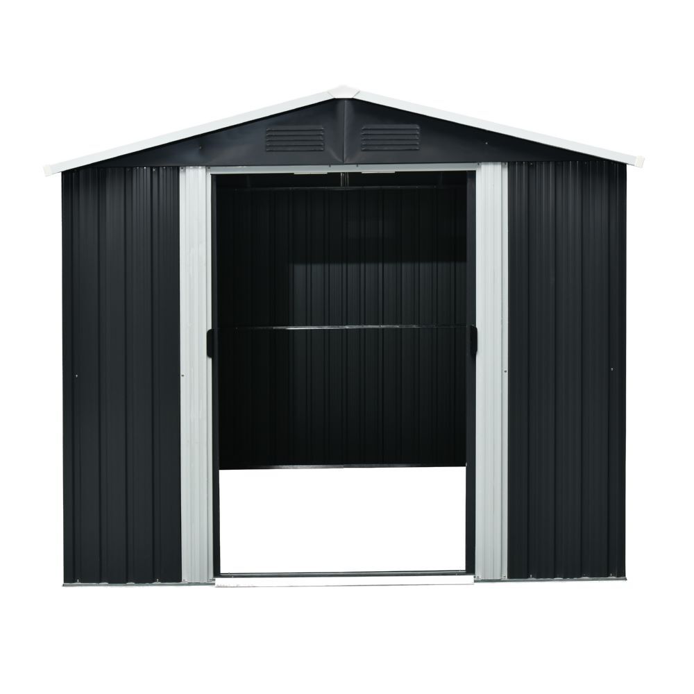 Pergart Gerätehaus Düsseldorf II 86 schiefer 1740 x 820 mm Produktbild Pergart Gerätehaus Düsseldorf II 86 schiefer 1740 x 820 mm bild 5