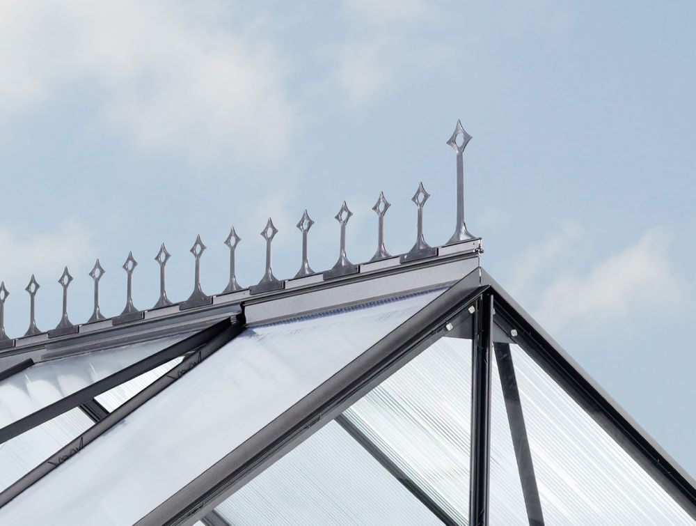 Vitavia Firstkrone Aufsatz Dachfirst für Gewächshaus schwarz Produktbild Vitavia Firstkrone Aufsatz Dachfirst für Gewächshaus schwarz