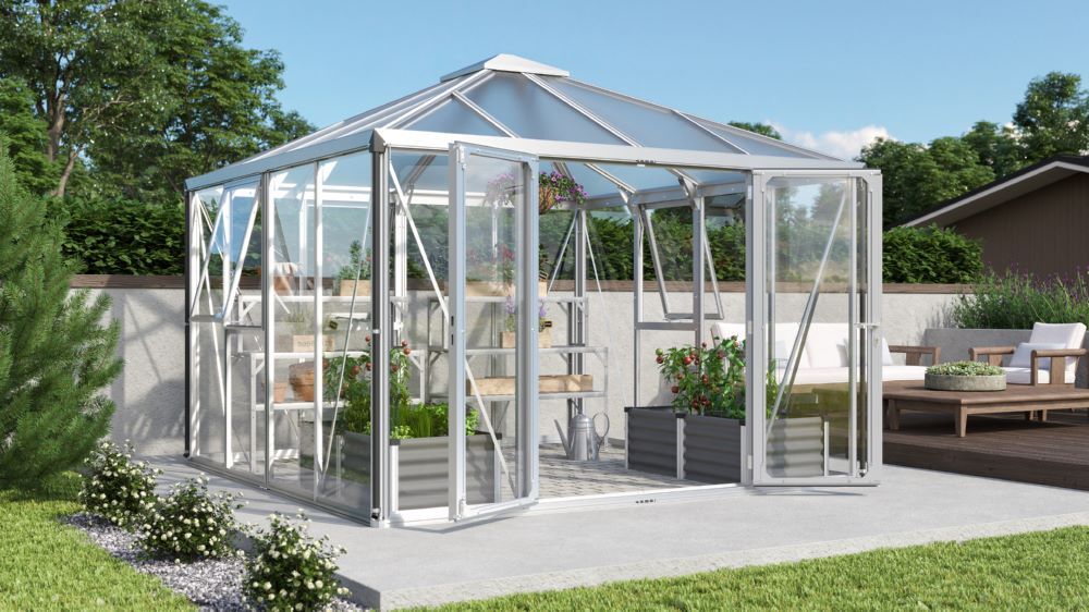 Vitavia Gewächshausbausatz Fortuna Maße 3215 x 3170 mm Produktbild Vitavia Gewächshausbausatz Fortuna Maße 3215 x 3170 mm bild 2