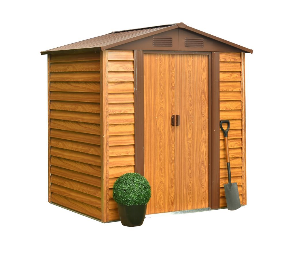 Pergart Gerätehaus Frankfurt II 65 Holzoptik 1930 x 1520 mm Produktbild Pergart Gerätehaus Frankfurt II 65 Holzoptik 1930 x 1520 mm