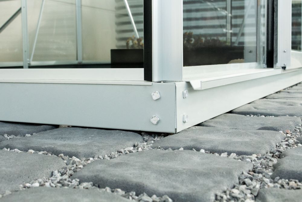 Vitavia Fundament 9900 für Gewächshaus mit 6 cm aluminiumgrau Produktbild Vitavia Fundament 9900 für Gewächshaus mit 6 cm aluminiumgrau