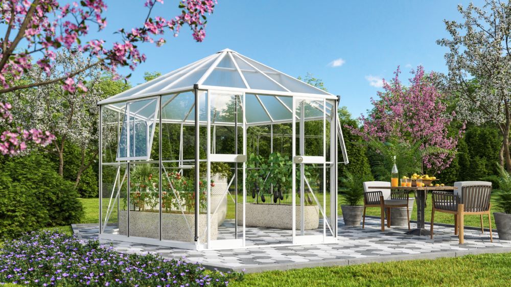 Vitavia Galaxis 9000 ESG / HKP weiß Breite 3360 x Läng 3833 mm Produktbild Vitavia Galaxis 9000 ESG / HKP weiß Breite 3360 x Läng 3833 mm bild 2