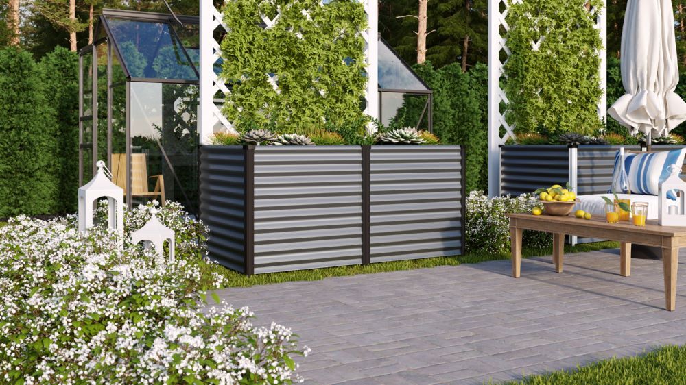 Vitavia Hochbeet Linus 858 Breite 961,7 mm granit Produktbild Vitavia Hochbeet Linus 858 Breite 961,7 mm granit bild 2