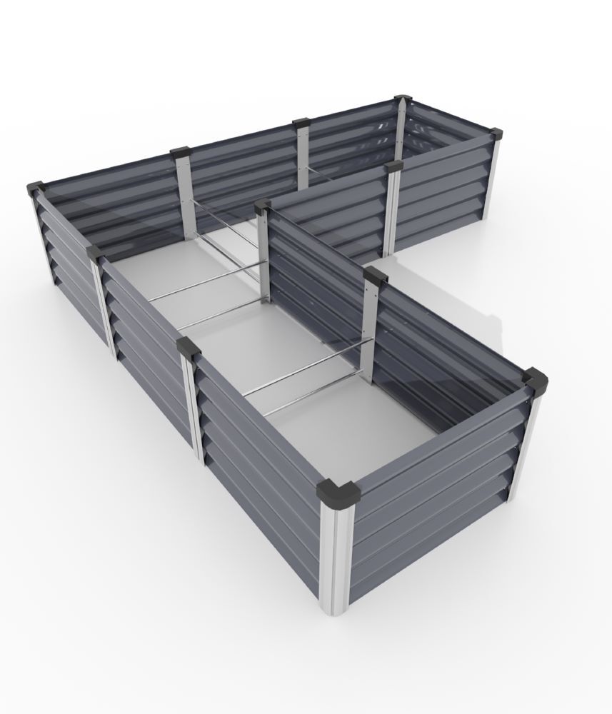 Vitavia Hochbeet Linus In Out 401 Größe M granit alu Produktbild Vitavia Hochbeet Linus In Out 401 Größe M granit alu