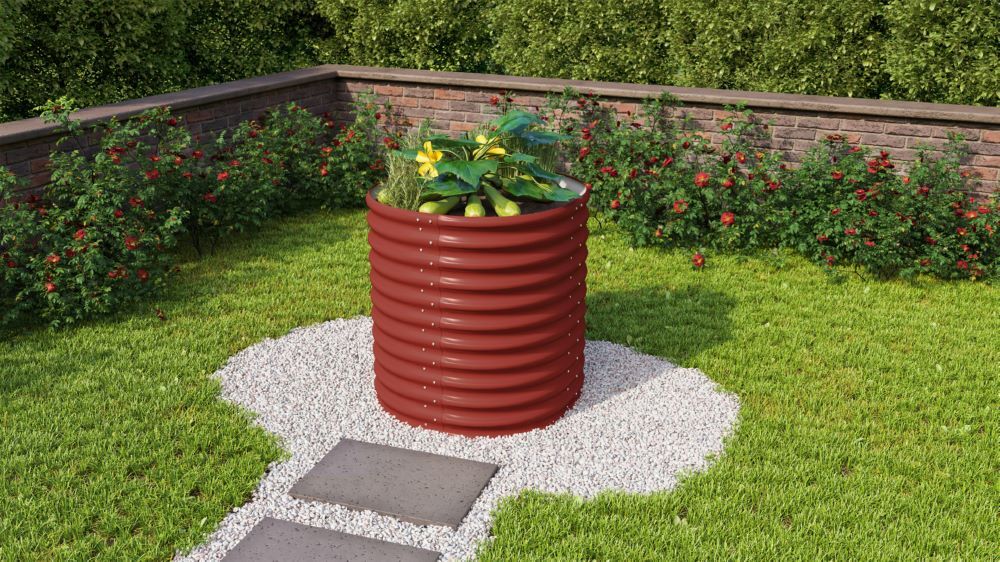 Vitavia Hochbeetanbau Vita Rund 858 rubin Nutzfläche 0.67 qm Produktbild Vitavia Hochbeetanbau Vita Rund 858 rubin Nutzfläche 0.67 qm