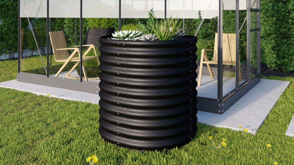 Vitavia Hochbeet Vita Rund 858 schwarz Fläche 0.67 qm Produktbild Vitavia Hochbeet Vita Rund 858 schwarz Fläche 0.67 qm bild 2