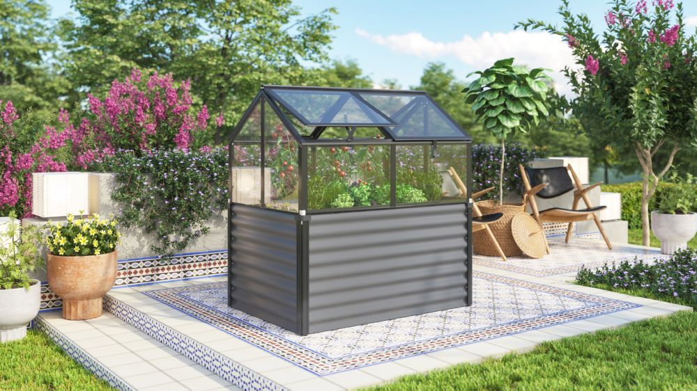 Vitavia Hochfrühbeet Gamma ESG granit Nutzfläche 1.05 qm Produktbild Vitavia Hochfrühbeet Gamma ESG granit Nutzfläche 1.05 qm bild 2