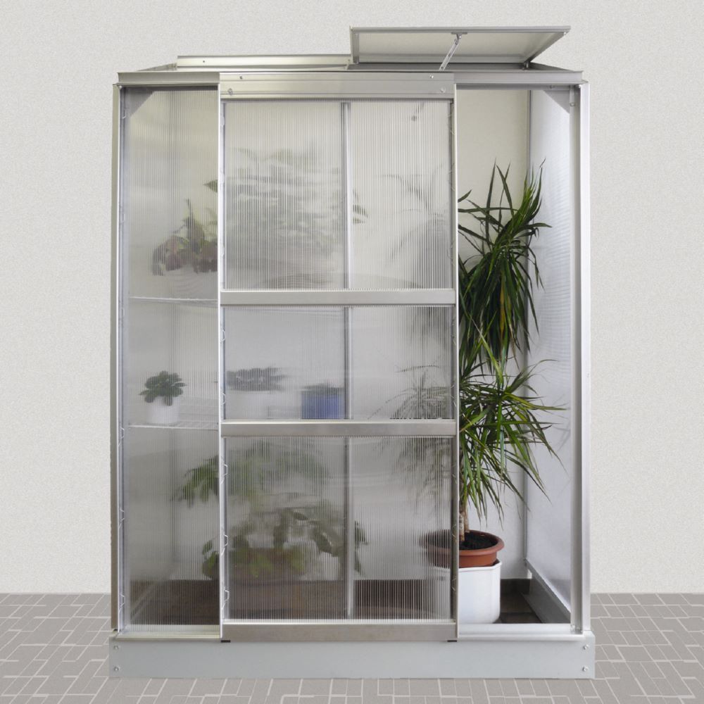 Vitavia Anlehngewächshaus Ida 900 HKP 4 mm alu Produktbild Vitavia Anlehngewächshaus Ida 900 HKP 4 mm alu