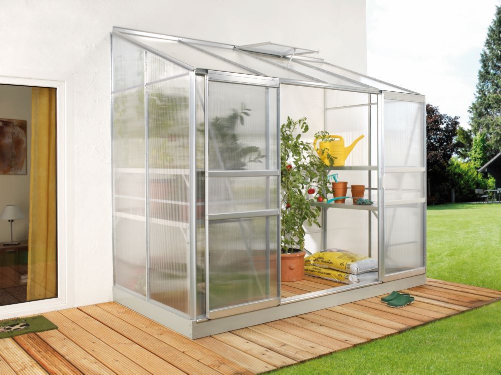 Vitavia Anlehngewächshaus Ida 3300 HKP 2550 x 1315 mm Alu Produktbild Vitavia Anlehngewächshaus Ida 3300 HKP 2550 x 1315 mm Alu
