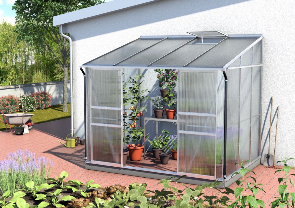 Vitavia Anlehngewächshaus Ida 5200 HKP 2014 x 2621 mm Alu Produktbild Vitavia Anlehngewächshaus Ida 5200 HKP 2014 x 2621 mm Alu