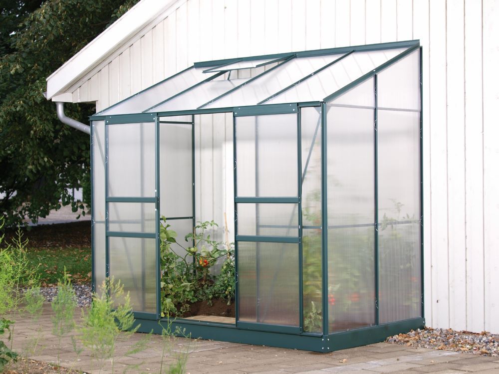 Vitavia Anlehngewächshaus Ida 3300 HKP Breite 2550 mm smaragd Produktbild Vitavia Anlehngewächshaus Ida 3300 HKP Breite 2550 mm smaragd