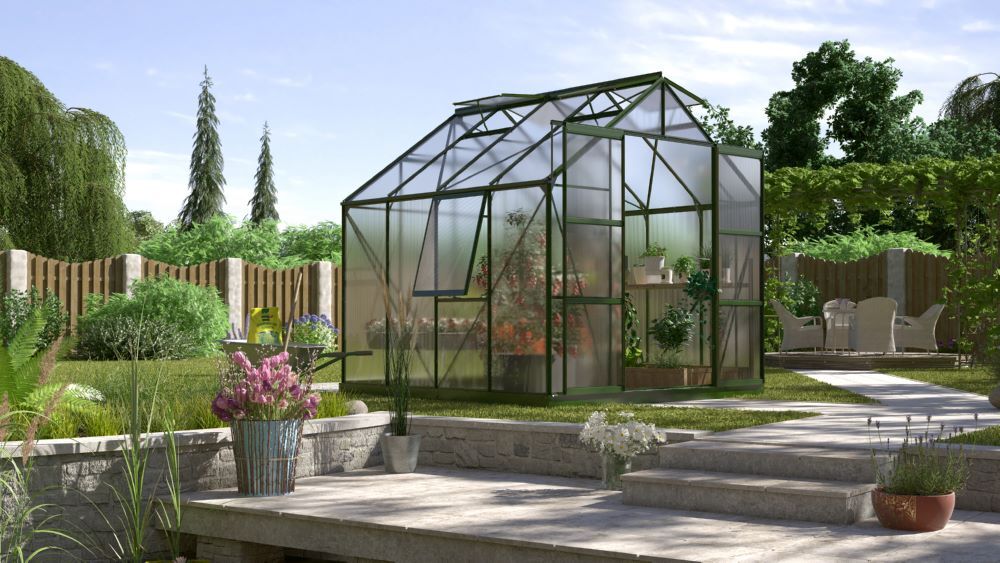 Vitavia Gewächshaus Jupiter 6700 HKP 6 mm smaragd Produktbild Vitavia Gewächshaus Jupiter 6700 HKP 6 mm smaragd