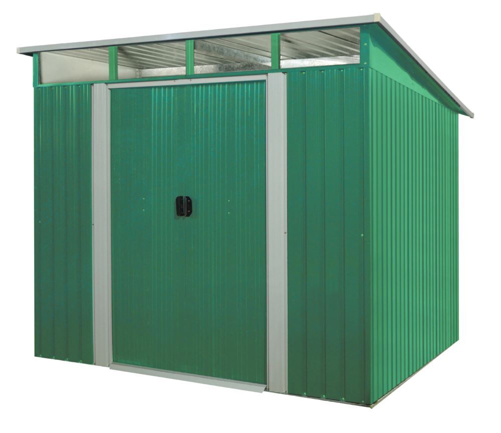 Pergart Gerätehaus Lübeck 89 tanne weiß 2780 x 2380 mm Pergart Gerätehaus Lübeck 89 tanne weiß 2780 x 2380 mm