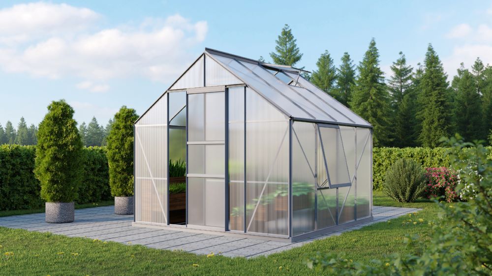 Vitavia Gewächshausbausatz Meridian 1 6700 HKP 4 mm Alu Produktbild Vitavia Gewächshausbausatz Meridian 1 6700 HKP 4 mm Alu