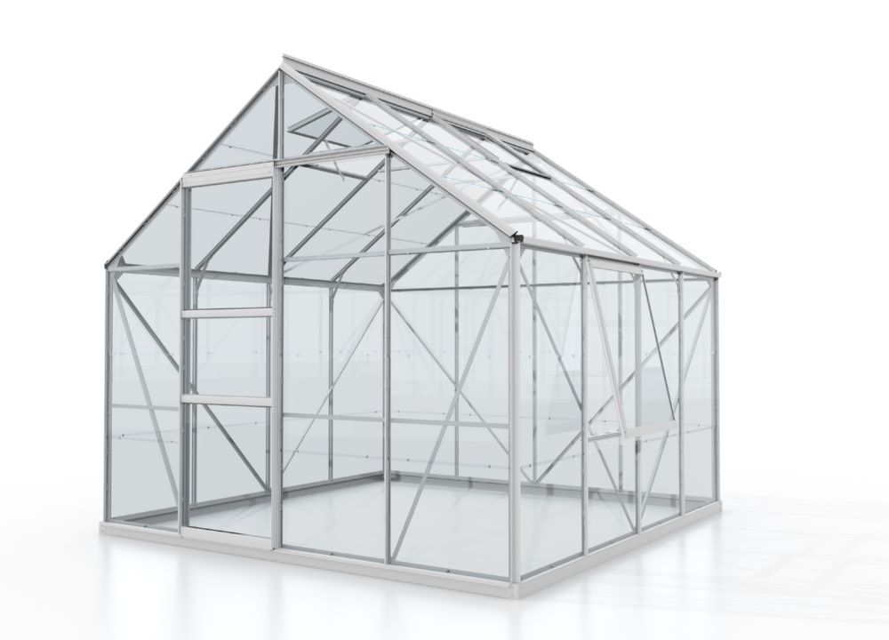 Vitavia Gewächshausbausatz Meridian 1 6700 ESG 3 mm alu Produktbild Vitavia Gewächshausbausatz Meridian 1 6700 ESG 3 mm alu