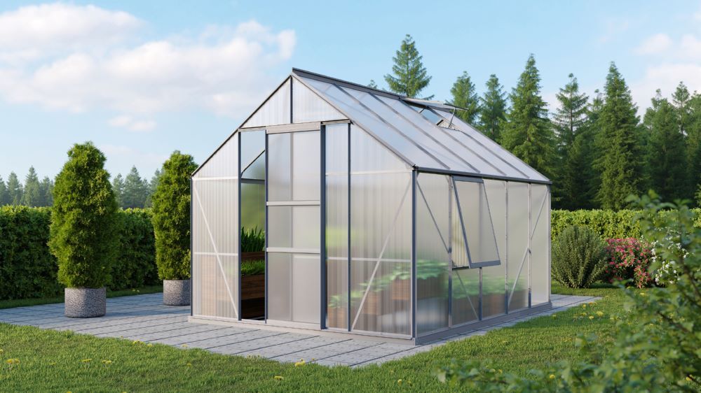 Vitavia Gewächshausbausatz Meridian 1 8300 HKP 4 mm alu Produktbild Vitavia Gewächshausbausatz Meridian 1 8300 HKP 4 mm alu