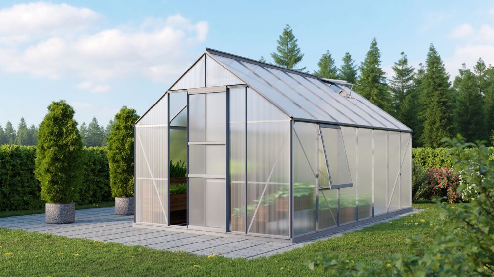 Vitavia Gewächshausbausatz Meridian 1 11500 2570 x 4450 mm Produktbild Vitavia Gewächshausbausatz Meridian 1 11500 2570 x 4450 mm