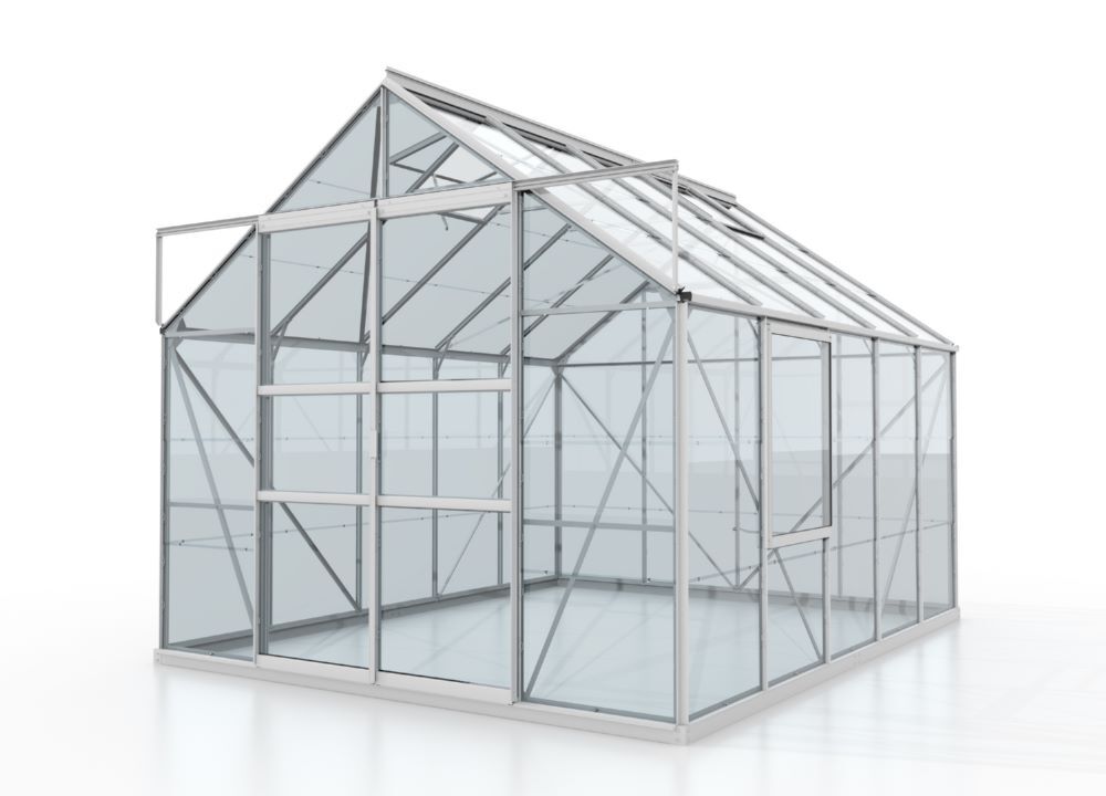 Vitavia Gewächshaus Meridian 2 8300 Maße 3210 x 2570 mm alu Produktbild Vitavia Gewächshaus Meridian 2 8300 Maße 3210 x 2570 mm alu