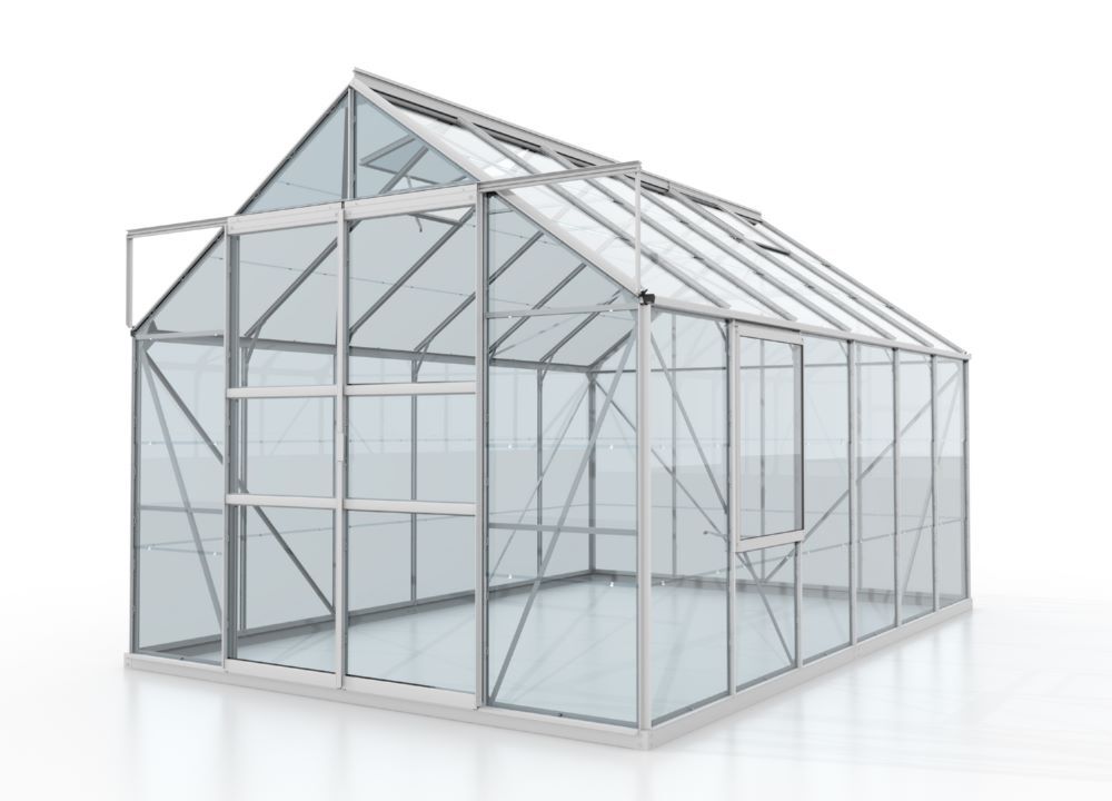 Vitavia Gewächshausbausatz Meridian 2 9900 Maße 2570 x 3830 mm alu Produktbild Vitavia Gewächshausbausatz Meridian 2 9900 Maße 2570 x 3830 mm alu