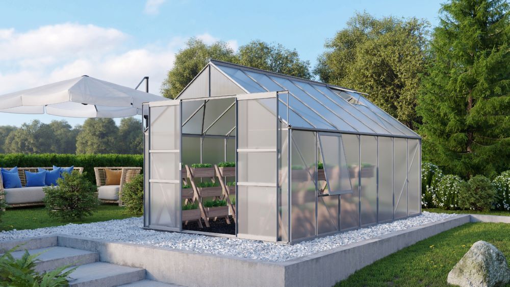 Vitavia Gewächshaus Meridian 2 11500 HKP 6 mm Produktbild Vitavia Gewächshaus Meridian 2 11500 HKP 6 mm bild 2