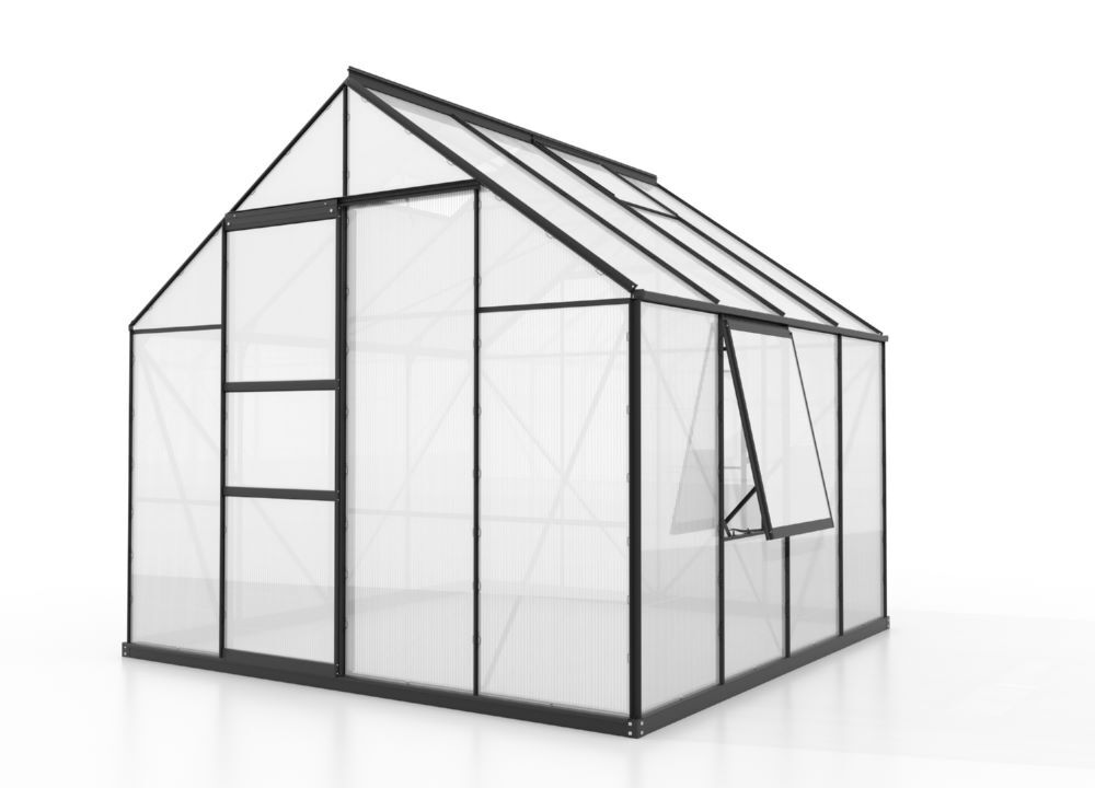 Vitavia Gewächshaus Meridian 1 6700 HKP 4 mm Traufenhöhe 1374 mm Produktbild Vitavia Gewächshaus Meridian 1 6700 HKP 4 mm Traufenhöhe 1374 mm