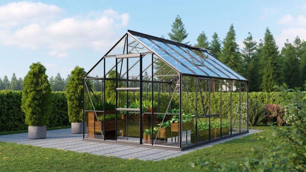 Vitavia Gewächshausbausatz Meridian 1 9900 ESG 3 mm Produktbild Vitavia Gewächshausbausatz Meridian 1 9900 ESG 3 mm