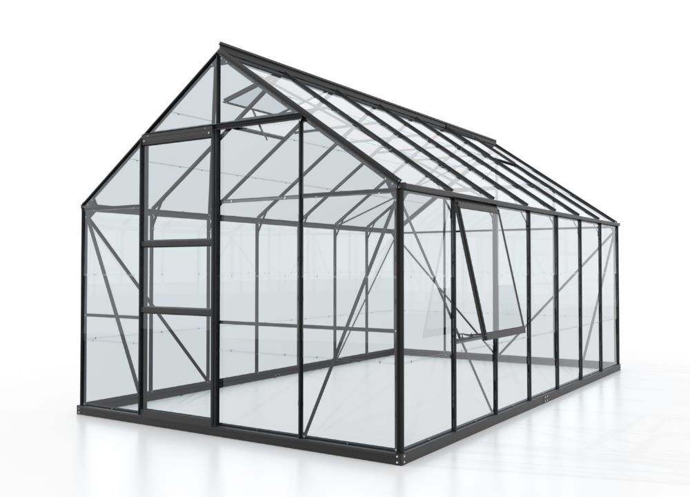 Vitavia Gewächshausbausatz Meridian 1 11500 Maße 4450 x 2570 mm Produktbild Vitavia Gewächshausbausatz Meridian 1 11500 Maße 4450 x 2570 mm