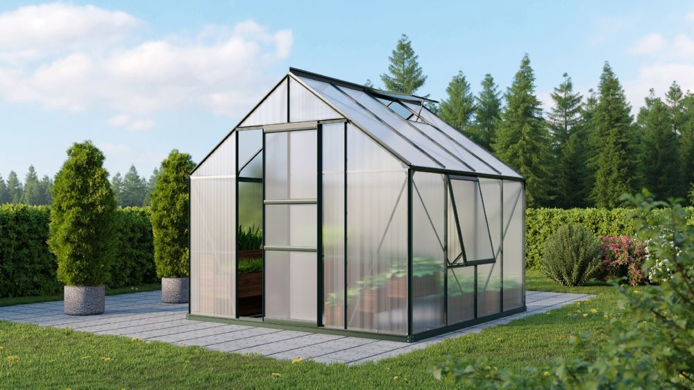 Vitavia Gewächshaus Meridian 1 6700 HKP 4 mm Farbe smaragd Produktbild Vitavia Gewächshaus Meridian 1 6700 HKP 4 mm Farbe smaragd bild 2