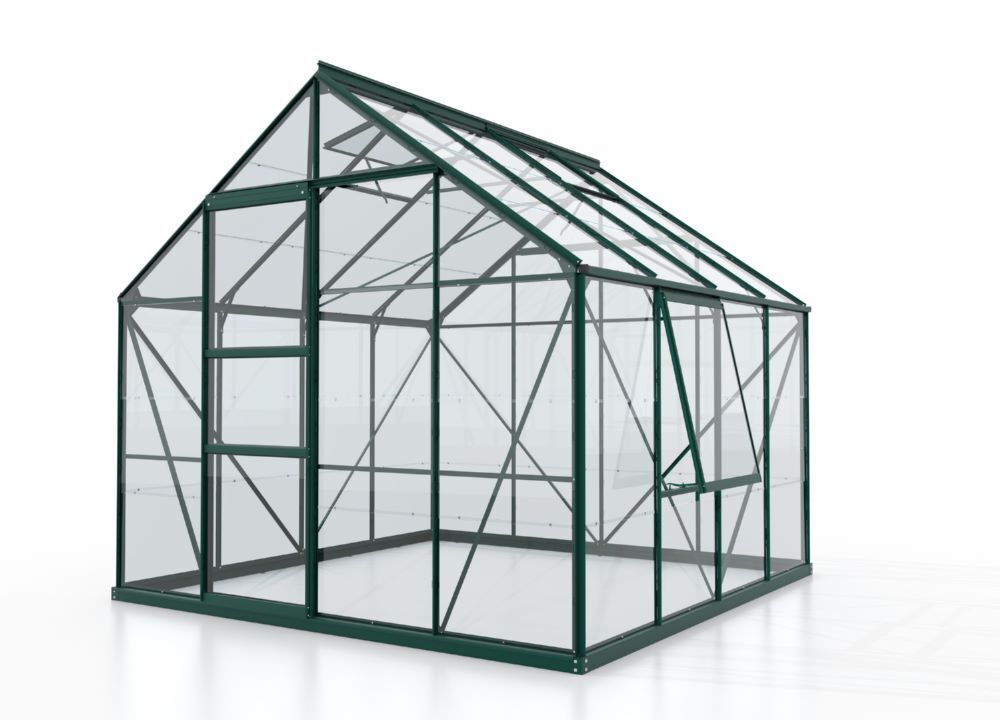 Vitavia Gewächshaus Meridian 1 6700 smaragd Traufenhöhe 1374 mm Produktbild Vitavia Gewächshaus Meridian 1 6700 smaragd Traufenhöhe 1374 mm