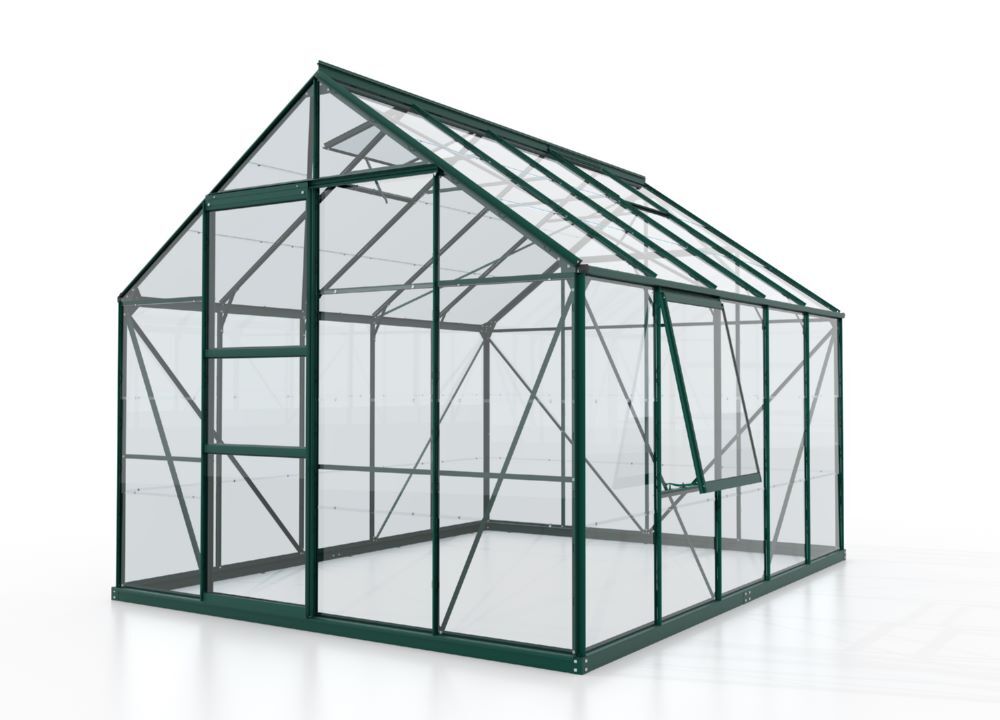 Vitavia Gewächshaus Meridian 1 8300 ESG 3 mm in smaragd Produktbild Vitavia Gewächshaus Meridian 1 8300 ESG 3 mm in smaragd