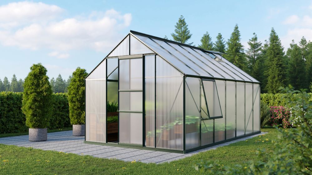 Vitavia Gewächshaus Meridian 1 11500 Maße 4450 x 2570 mm Produktbild Vitavia Gewächshaus Meridian 1 11500 Maße 4450 x 2570 mm