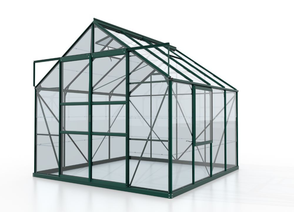 Vitavia Gewächshaus Meridian 2 6700 ESG 3 mm Traufenhöhe 1374 mm Produktbild Vitavia Gewächshaus Meridian 2 6700 ESG 3 mm Traufenhöhe 1374 mm