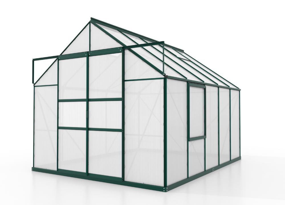 Vitavia Gewächshaus Meridian 2 8300 HKP 4 mm Traufe 1374 mm Produktbild Vitavia Gewächshaus Meridian 2 8300 HKP 4 mm Traufe 1374 mm