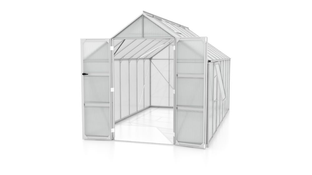 Vitavia Gewächshaus Olymp 11500 HKP 4 mm Breite 2570 mm Doppelschwingtüren Produktbild Vitavia Gewächshaus Olymp 11500 HKP 4 mm Breite 2570 mm Doppelschwingtüren