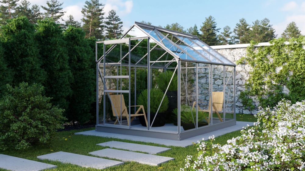 Vitavia Gewächshaus Planet 5000 ESG 3 mm 2570 x 1950 mm Produktbild Vitavia Gewächshaus Planet 5000 ESG 3 mm 2570 x 1950 mm bild 4