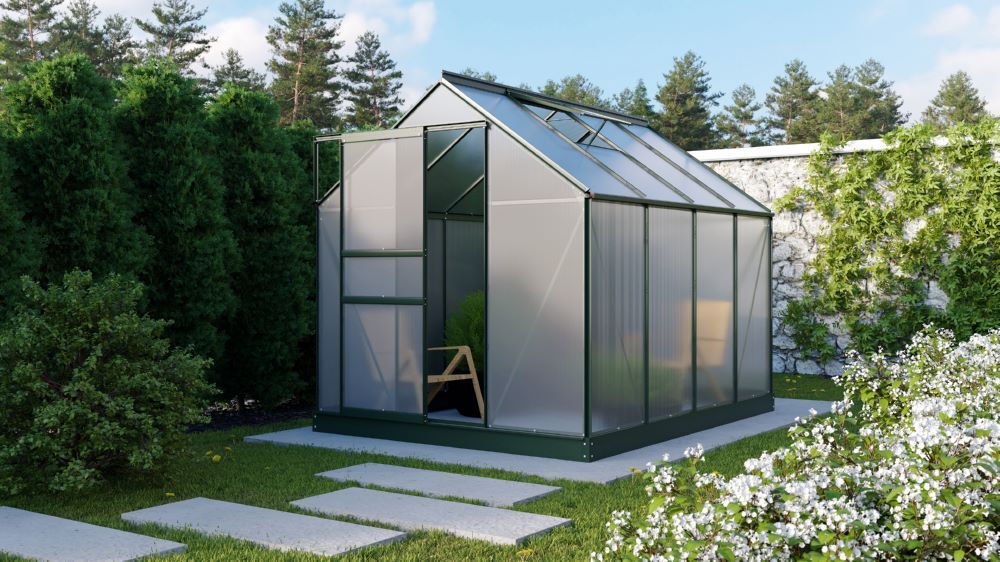 Vitavia Gewächshaus Planet 5000 smaragd 1950 x 2570 mm Produktbild Vitavia Gewächshaus Planet 5000 smaragd 1950 x 2570 mm