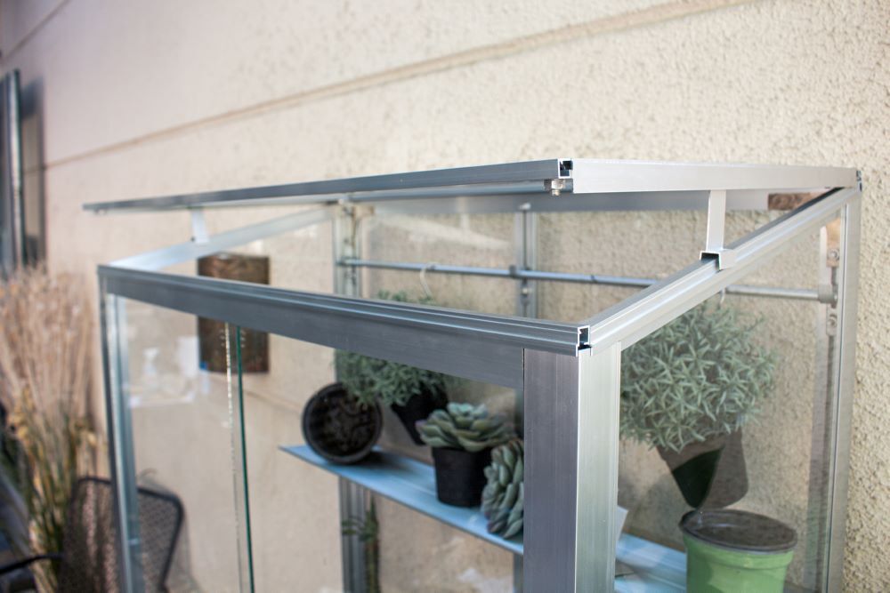 Vitavia Polis Balkongewächshaus 350 ESG Rollfundament Produktbild Vitavia Polis Balkongewächshaus 350 ESG Rollfundament bild 2