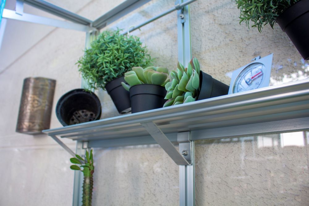 Vitavia Polis Balkongewächshaus 350 ESG Rollfundament Produktbild Vitavia Polis Balkongewächshaus 350 ESG Rollfundament bild 4