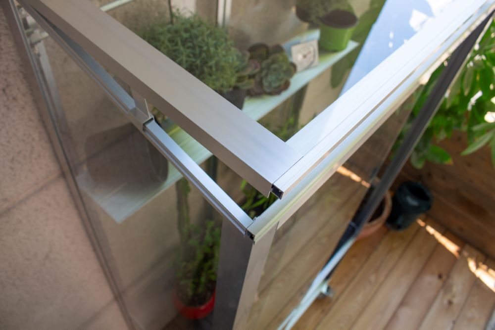 Vitavia Polis Balkongewächshaus 350 ESG Rollfundament Produktbild Vitavia Polis Balkongewächshaus 350 ESG Rollfundament bild 5