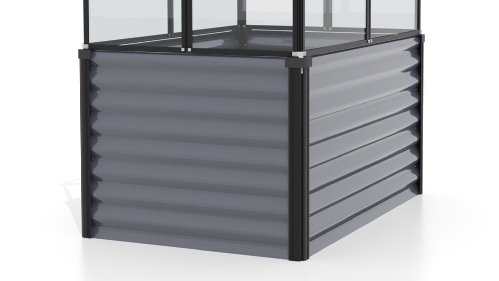 Vitavia Frühbeetunterbau RGB Gaia Jumbo granit schwarz Produktbild Vitavia Frühbeetunterbau RGB Gaia Jumbo granit schwarz