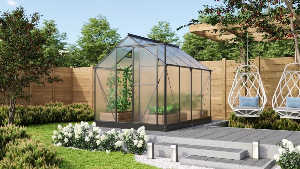 Vitavia Gewächshausbausatz Triton 5000 Maße 1977 x 2556 mm Produktbild Vitavia Gewächshausbausatz Triton 5000 Maße 1977 x 2556 mm bild 2