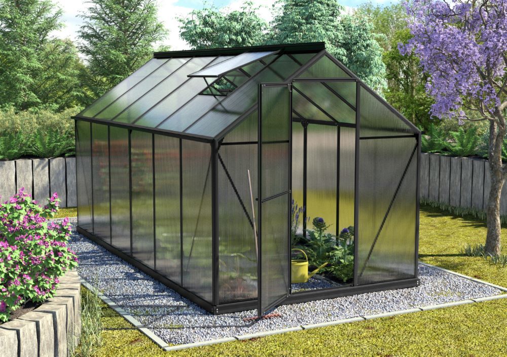 Vitavia Gewächshausbausatz Triton 7500 HKP 4 mm in schwarz Produktbild Vitavia Gewächshausbausatz Triton 7500 HKP 4 mm in schwarz