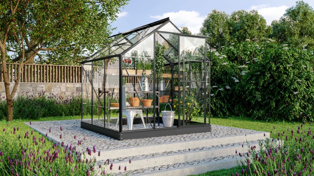 Vitavia Gewächshausbausatz Triton 3800 ESG 3 mm Aluminiumprofil Produktbild Vitavia Gewächshausbausatz Triton 3800 ESG 3 mm Aluminiumprofil