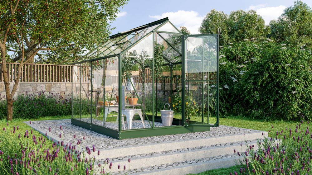 Vitavia Gewächshaus Triton 5000 ESG 3 mm smaragd Produktbild Vitavia Gewächshaus Triton 5000 ESG 3 mm smaragd