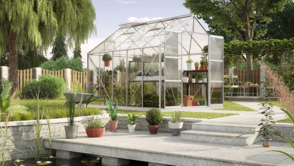 Vitavia Gewächshaus Uranus 8300 ESG 3 mm alu Produktbild Vitavia Gewächshaus Uranus 8300 ESG 3 mm alu